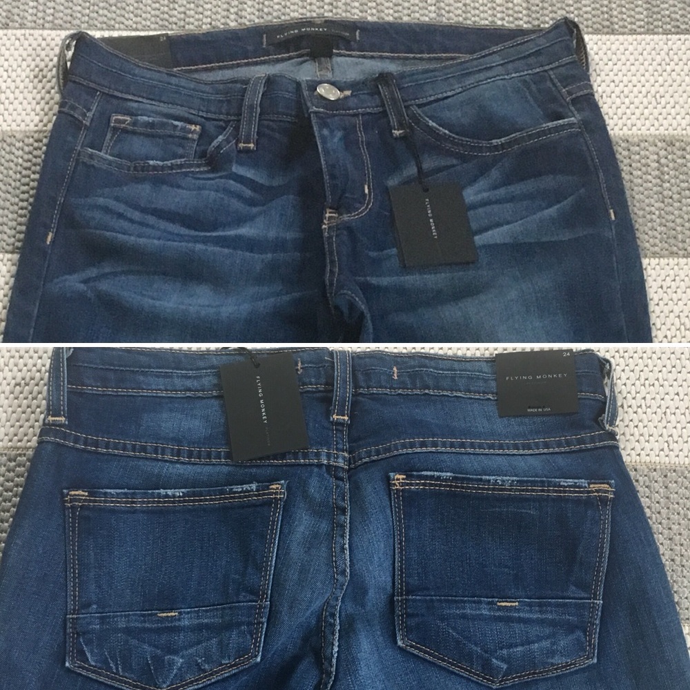 NWT Regular Rise Distressed Skinny Jeans - Picture 2 of 6